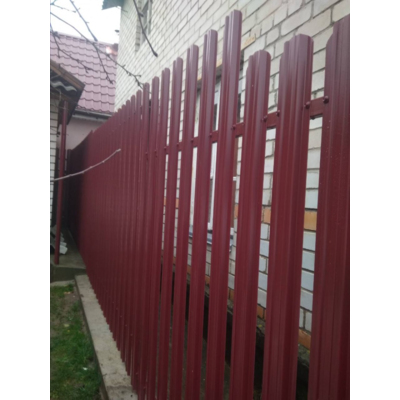 Металлический штакетник «ТРАПЕЦИЯ», покрытие полиэстер, двухстороннее матовое СТАНДАРТ