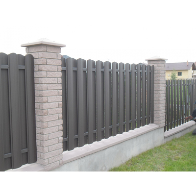 Металлический штакетник «ЕВРОПЛАНКА»,  покрытие полиэстер, одностороннее глянцевое ЭКОНОМ