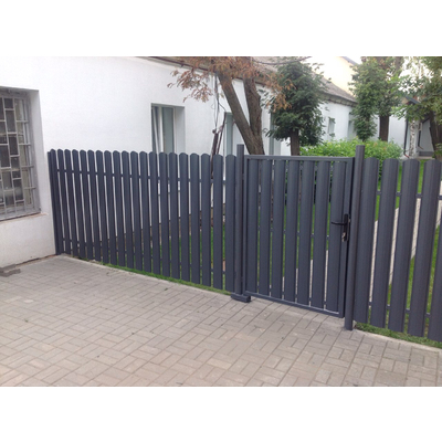 Металлический штакетник «ЕВРОПЛАНКА»,  покрытие полиэстер, двухстороннее глянцевое СТАНДАРТ