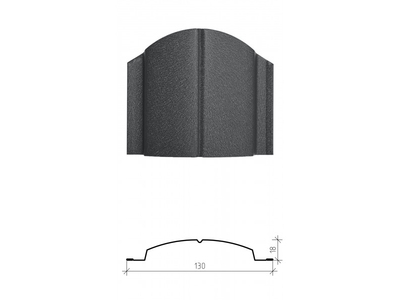 Металлический штакетник «ЕВРОПЛАНКА»,  покрытие полиэстер, одностороннее матовое ЭКОНОМ