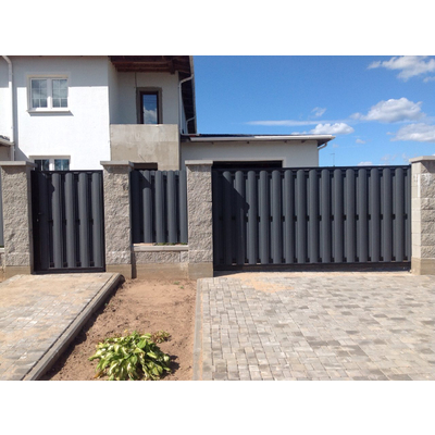 Металлический штакетник «ЕВРОПЛАНКА»,  покрытие полиэстер, двухстороннее матовое ЭКОНОМ