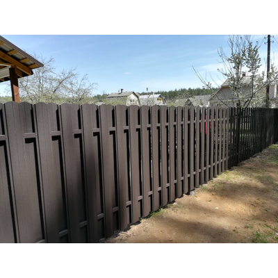 Металлический штакетник «ЕВРОПЛАНКА»,  покрытие полиэстер, двухстороннее матовое ЭКОНОМ