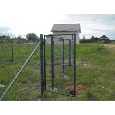 Обыкновенная сетка Рабица с ПВХ покрытием 2,4 мм. Высота 1,2 м