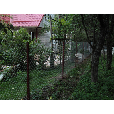 Оцинкованная сетка рабица для забора д. 1,6 высотой 1,8 м