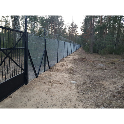 Оцинкованная сетка рабица для забора д. 1,8 высотой 2,0 м