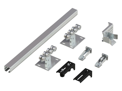 Балка (71х60х3,5 мм, L=7 м, хк), система роликов и направляющих