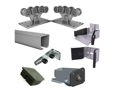 КОМПЛЕКТ ФУРНИТУРЫ ALUTECH SGN.01 (ДО 450 КГ) с не оцинкованной шиной 5 м.п